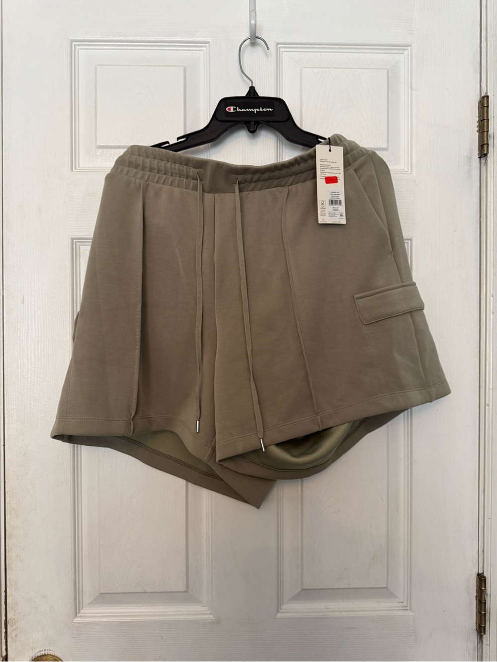 CALIA by Carrie Underwood Olive Taupe Athletic Drawstring Shorts